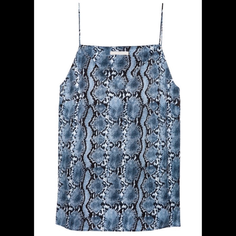 H&M Satin Snake Print Cami Tank Top